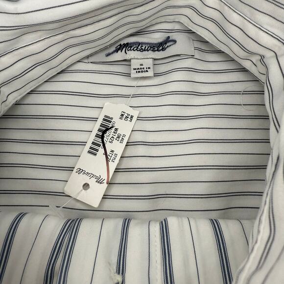 NWT Madewell Tuxedo Button-Up Shirt in Poplin SIze S - Picture 5 of 6